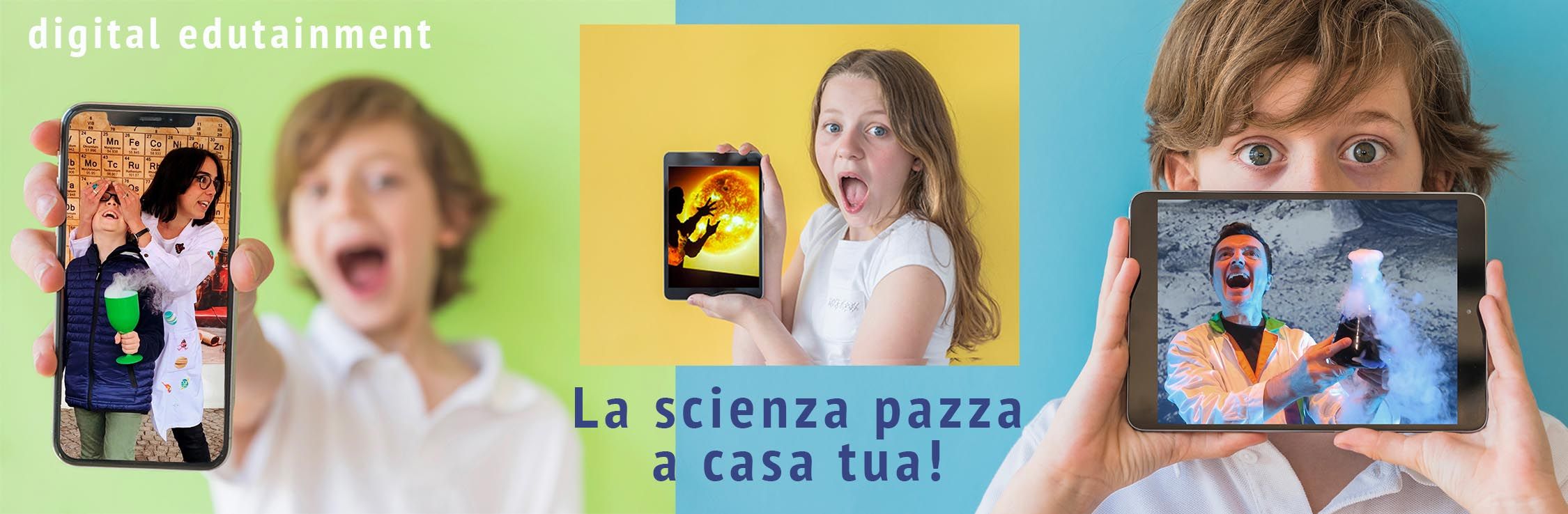 Leo Scienza Banner Digital Edutainment - Bambini e Ragazzi - intrattenimento - esperimenti